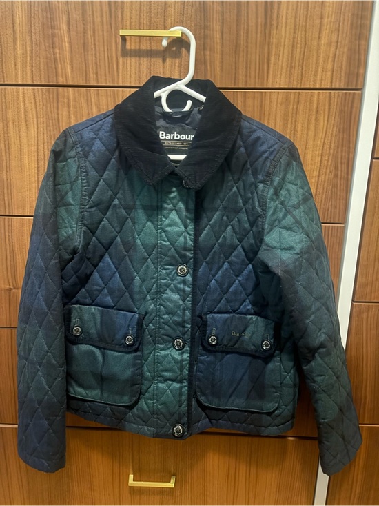 Barbour Jackets & Blazers - Barbour Quilted Jacket in Dark Green and Navy Tartan plaid Louden